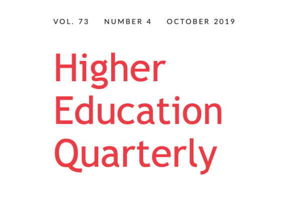 A new paper in Higher Education Quarterly by Andrey Lovakov, Maria Yudkevich and Olga Alipova